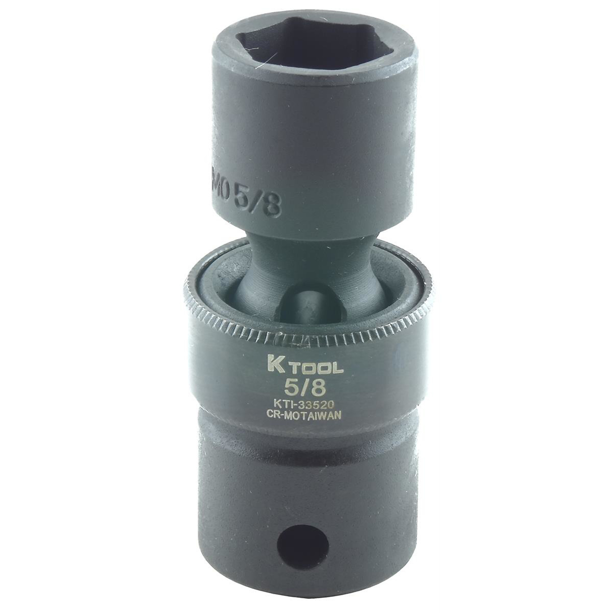 K Tool International 5/8in. Universal Impact Socket — 1/2in. Drive, 6-Point, Chrome-Moly Steel, Model# KTI33520